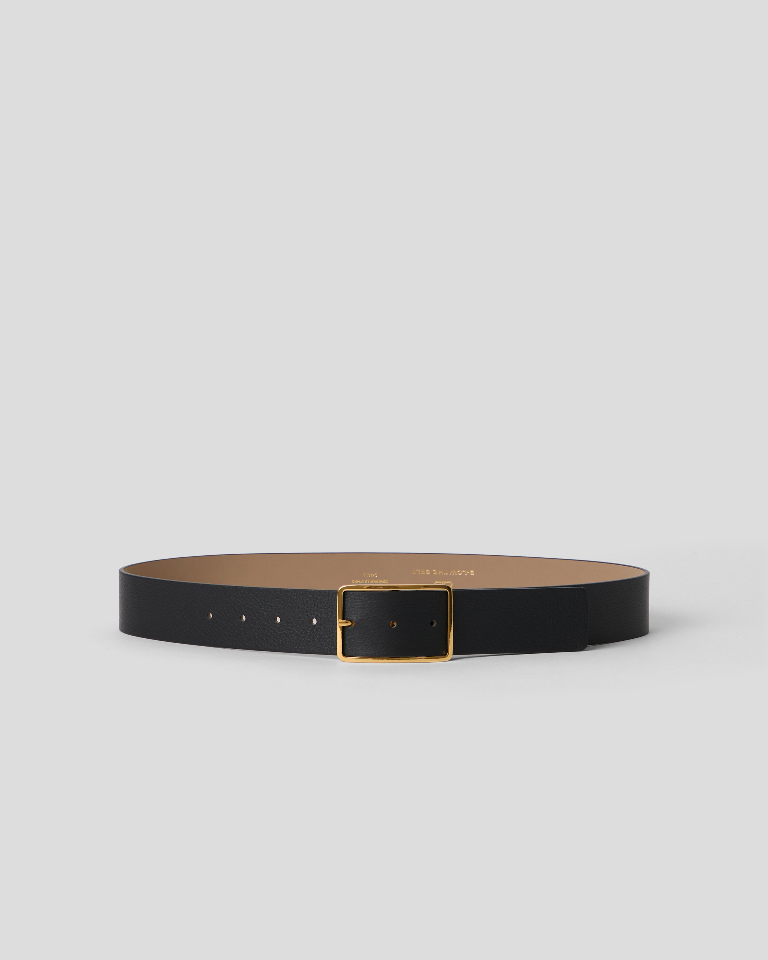 MILLA LEATHER BELT Black Gold - BELT