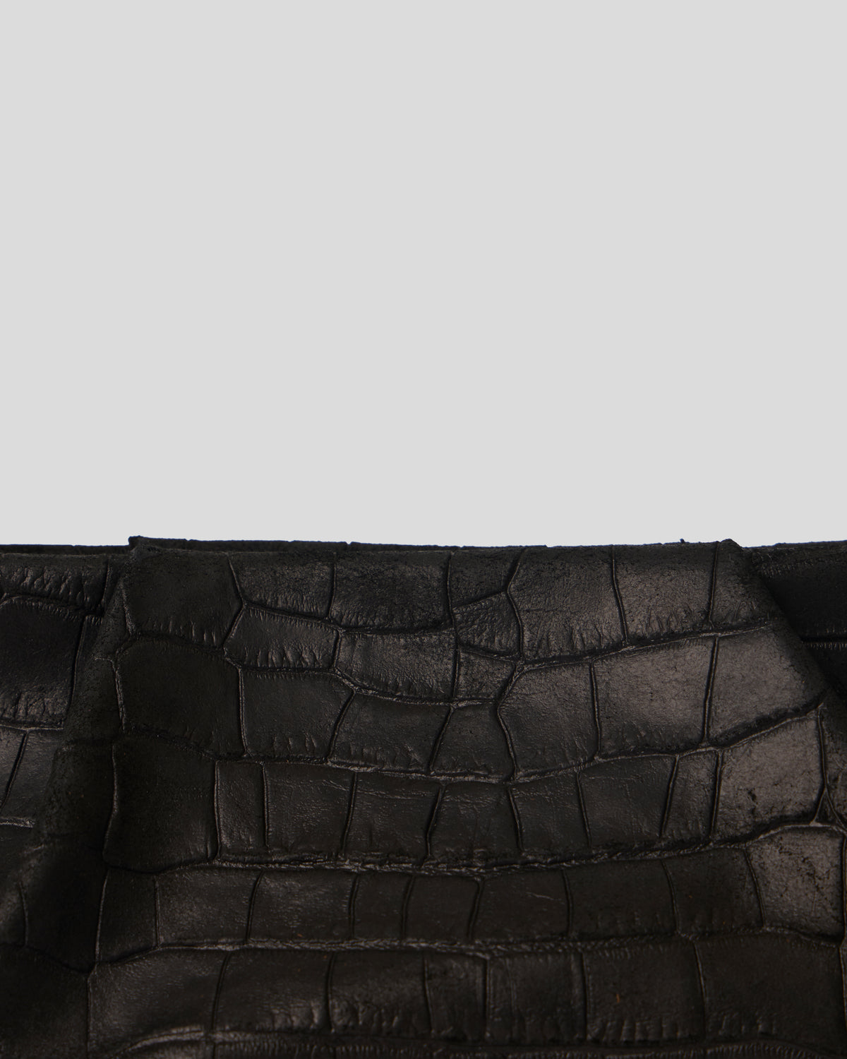 BRONTE CROC SUEDE CLUTCH - HANDBAGS