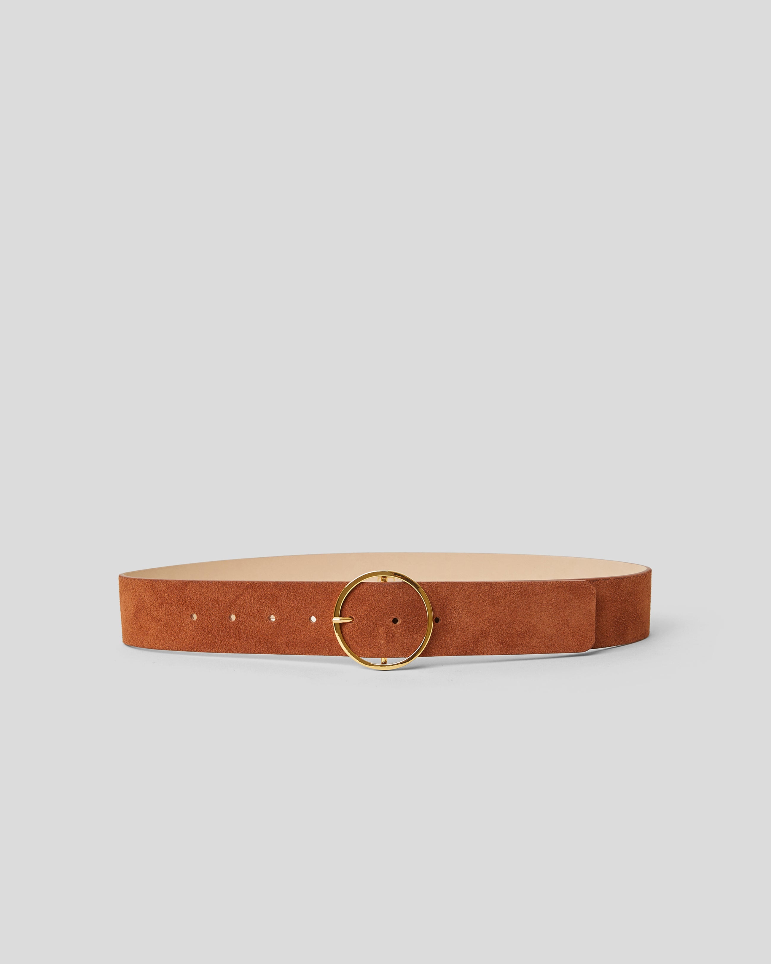 MOLLY SUEDE BELT Cognac Gold - BELT