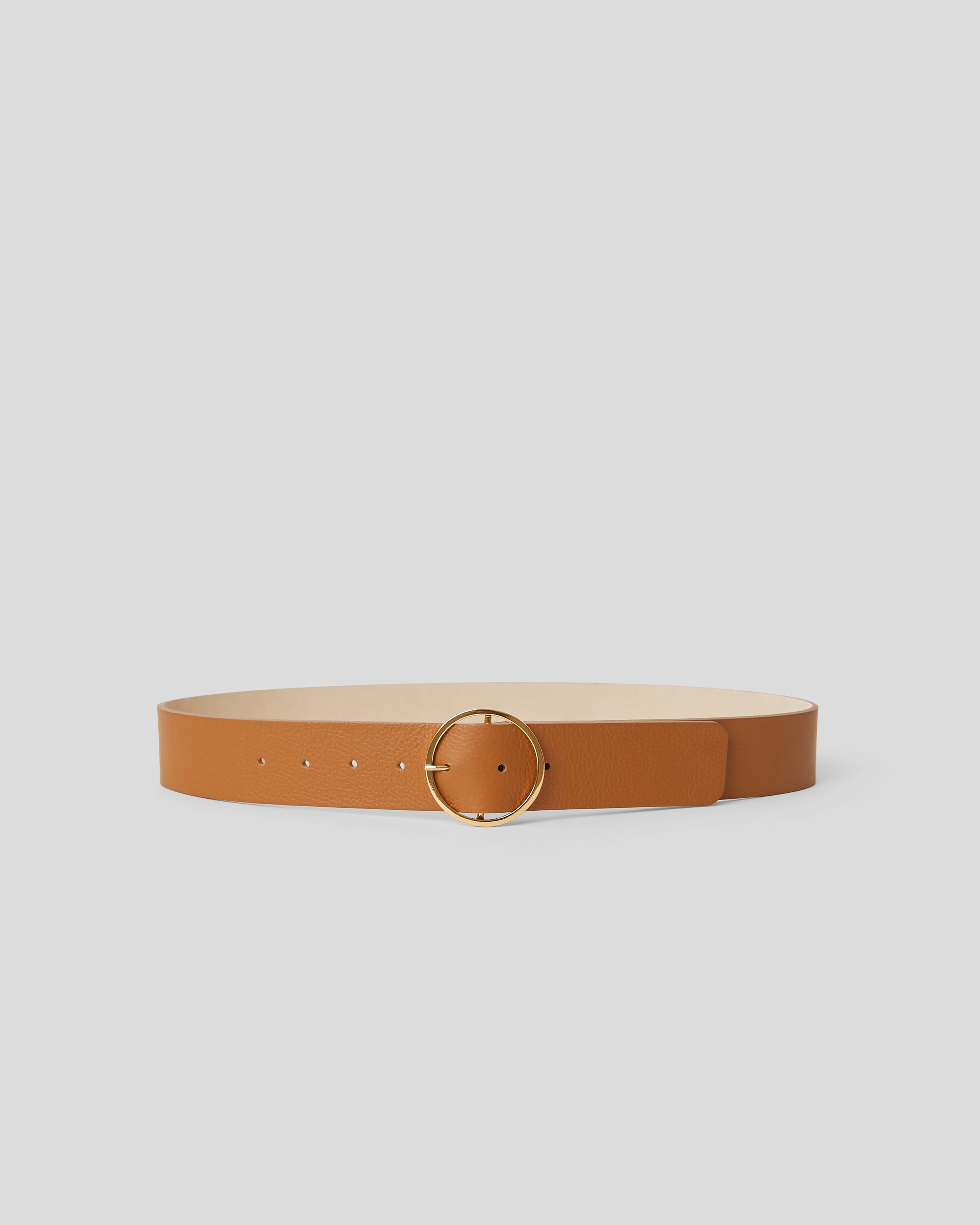 MOLLY LEATHER BELT Cuoio Gold - BELT
