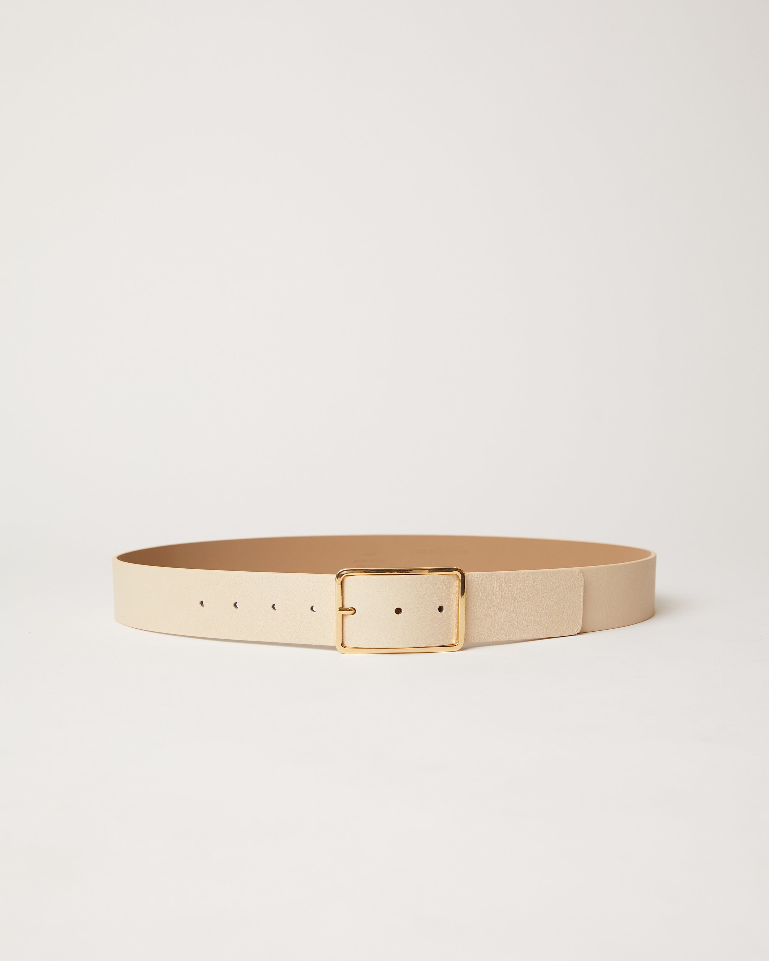 MILLA LEATHER BELT Latte Gold - BELT