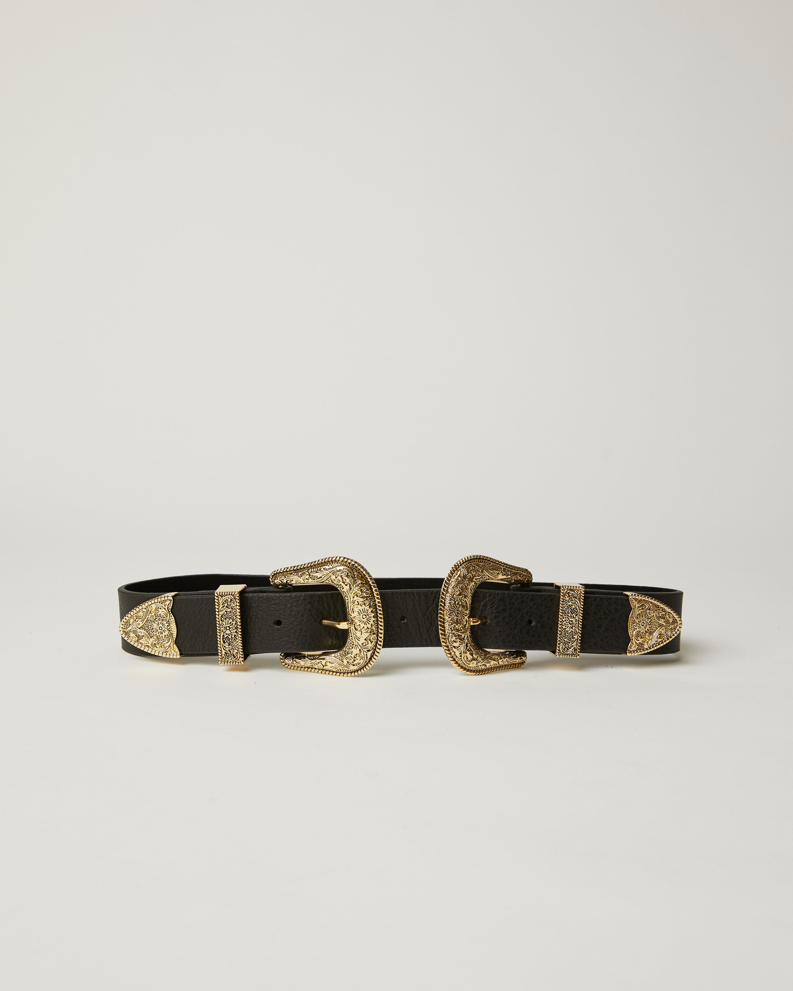 BRI BRI LEATHER BELT Black Gold - BELT