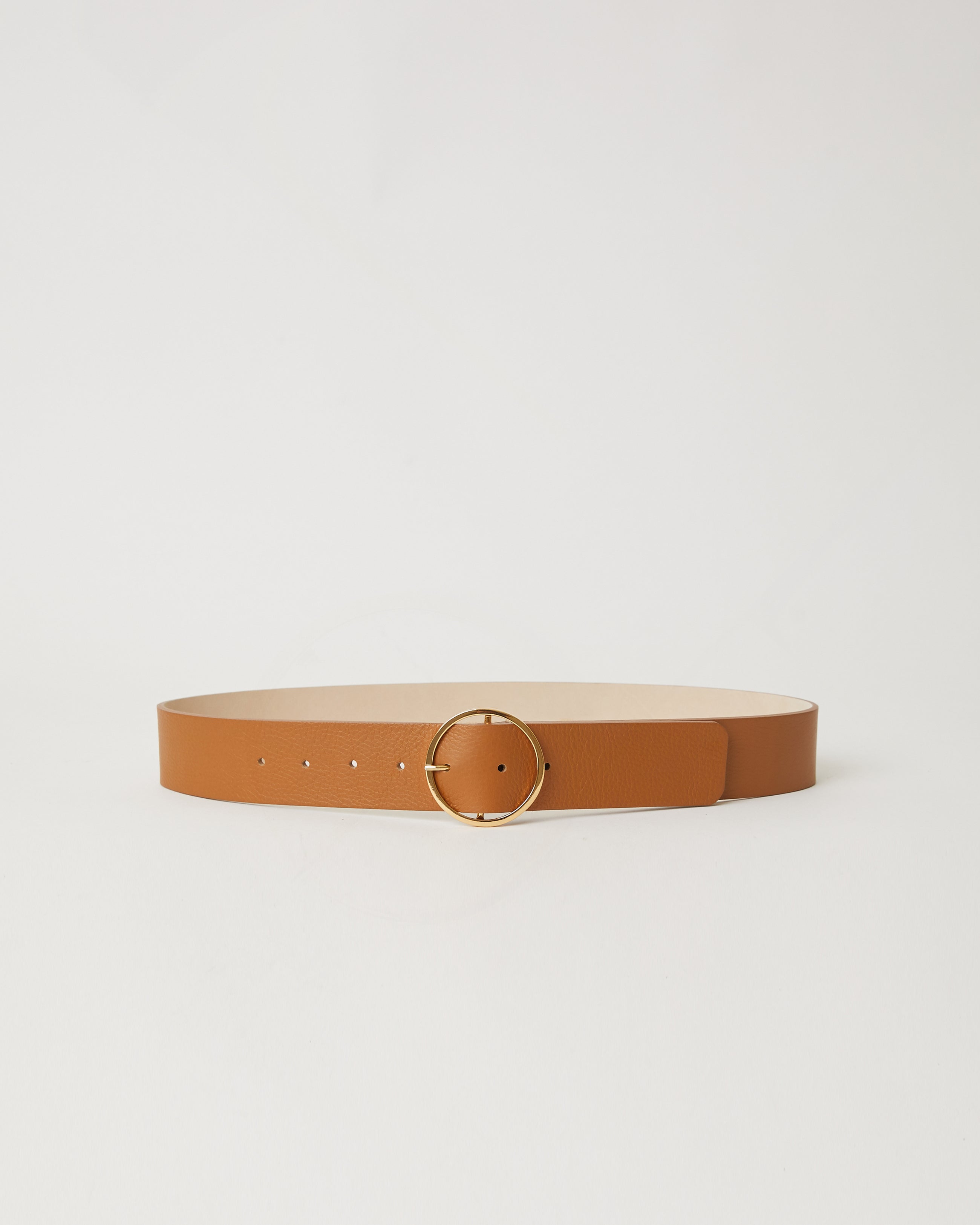 MOLLY LEATHER BELT Cuoio Gold - BELT