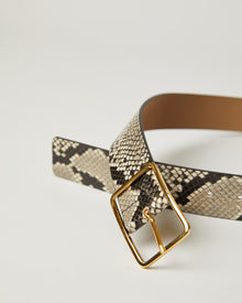 MILLA PYTHON LEATHER BELT