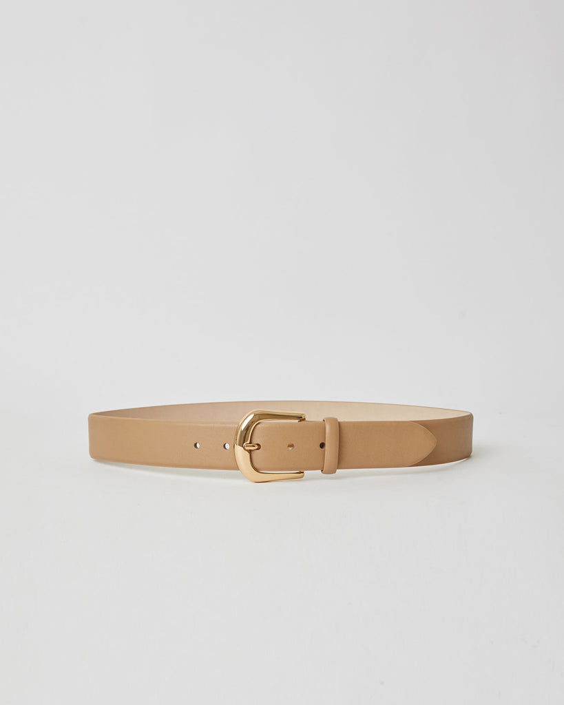 KENNEDY LEATHER BELT Camel Gold - BELT