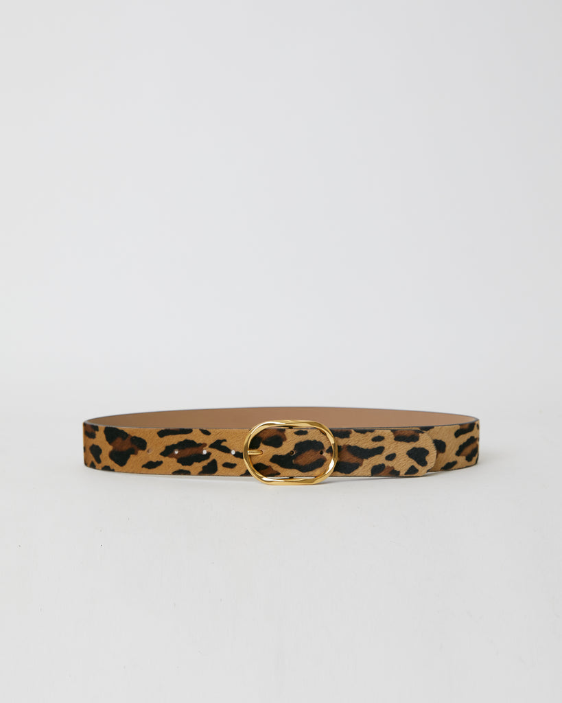 KYRA CALF-HAIR LEATHER BELT