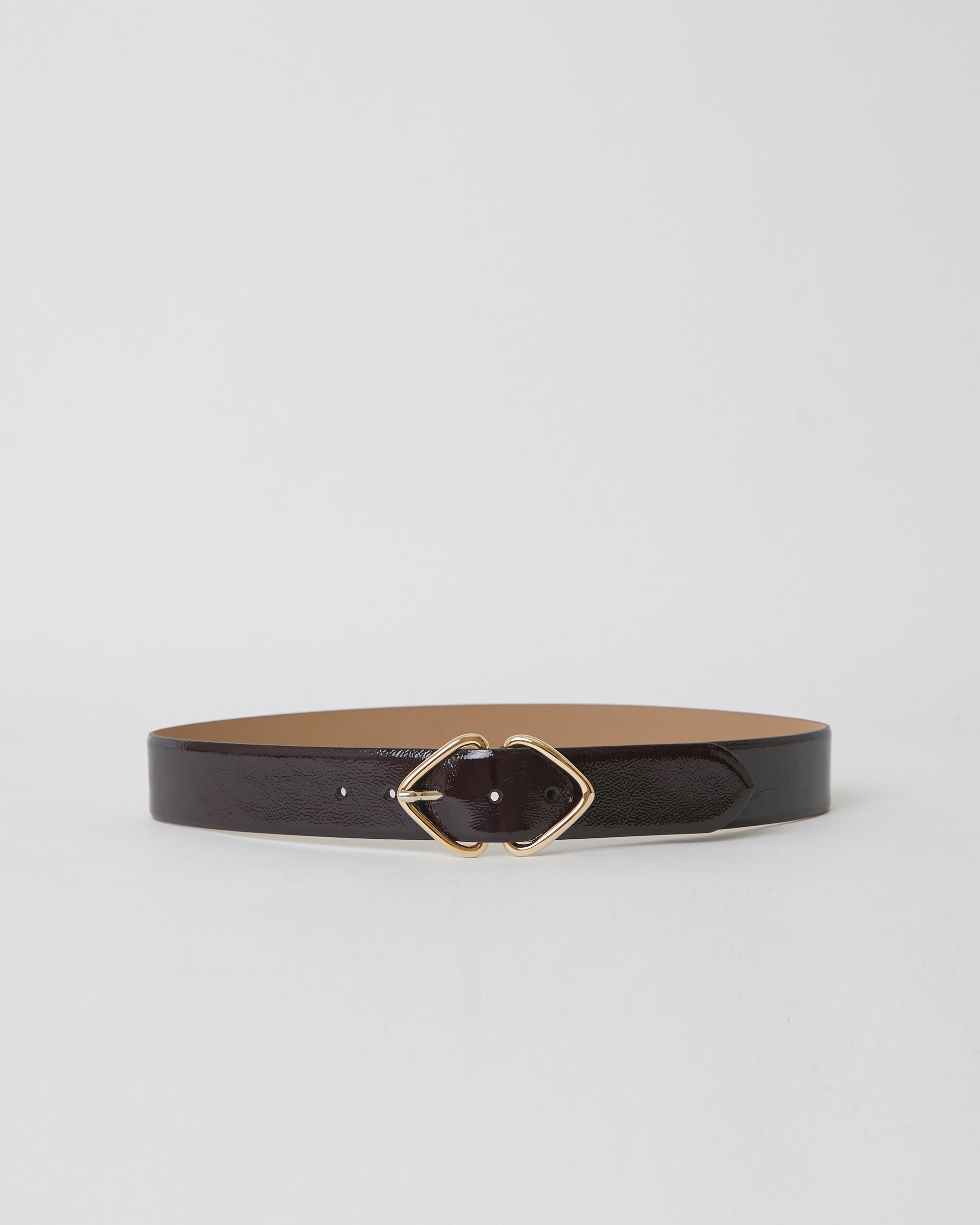 LIVIA GLOSS LEATHER BELT