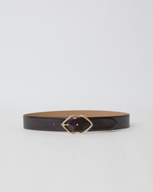 LIVIA GLOSS LEATHER BELT (FINAL SALE)