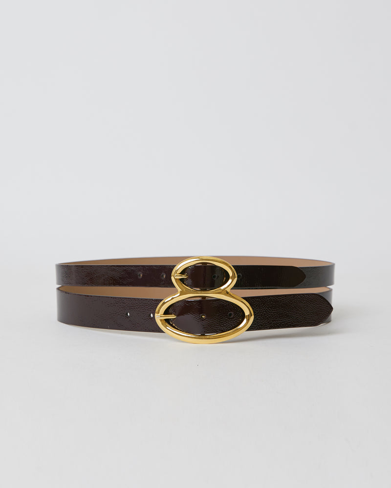 River Island Black Gold Buckle Western Belt