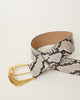 MATILDA PYTHON LEATHER BELT