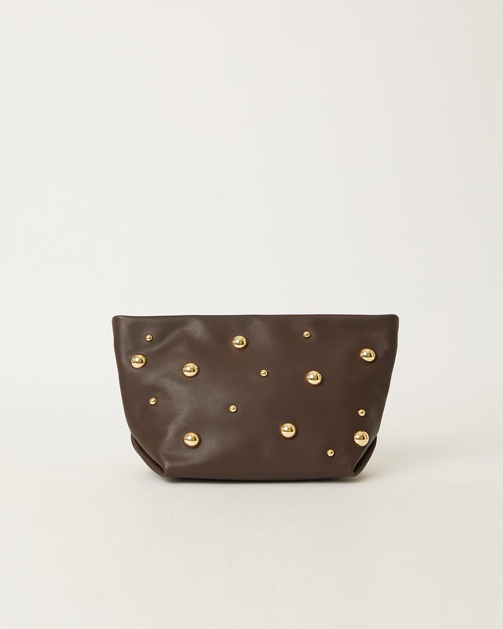 GEORGETTE CLUTCH MOTO LEATHER BAG