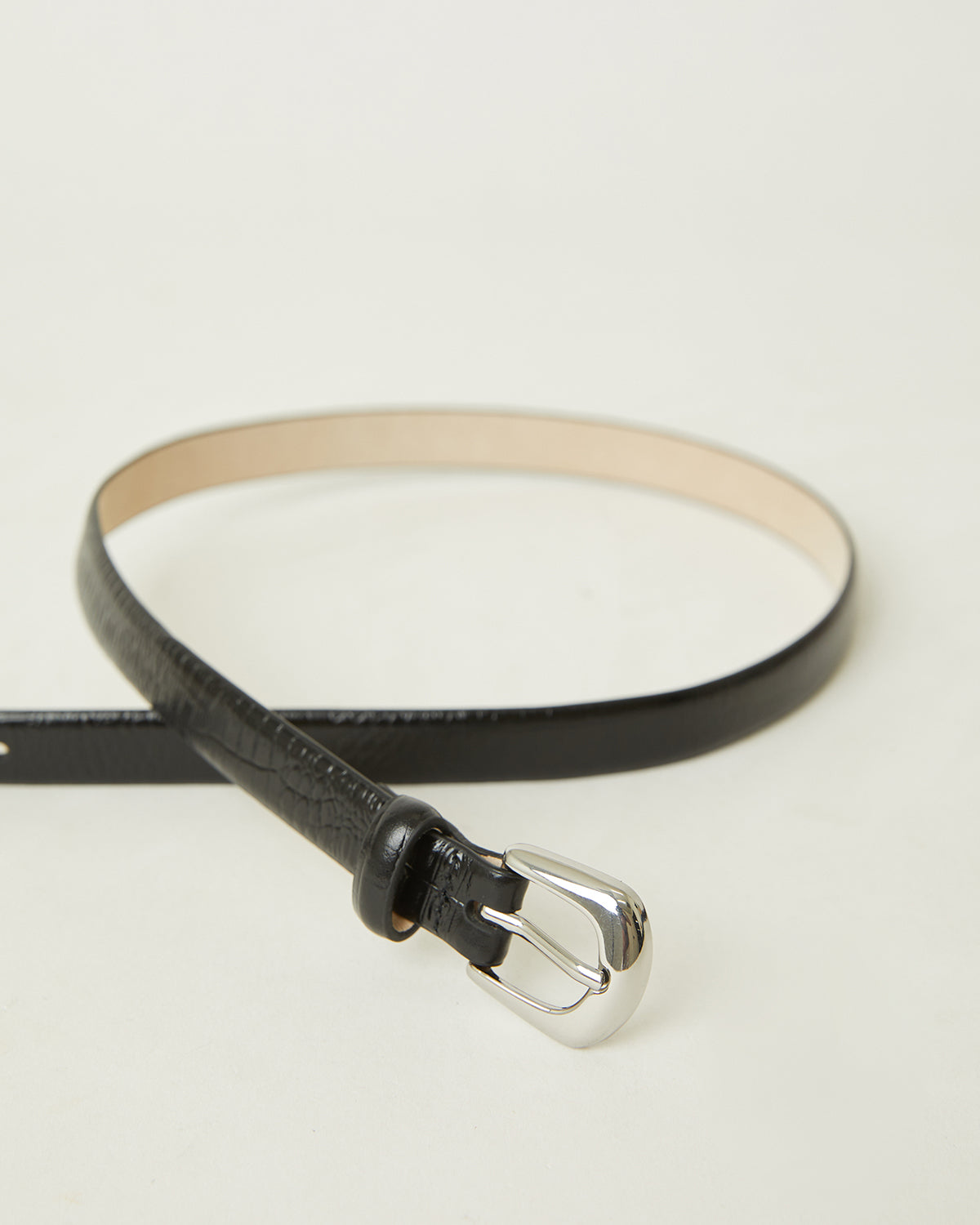 KENNEDY MINI CROCO LEATHER BELT