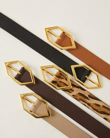 RORY CALF-HAIR LEATHER BELT