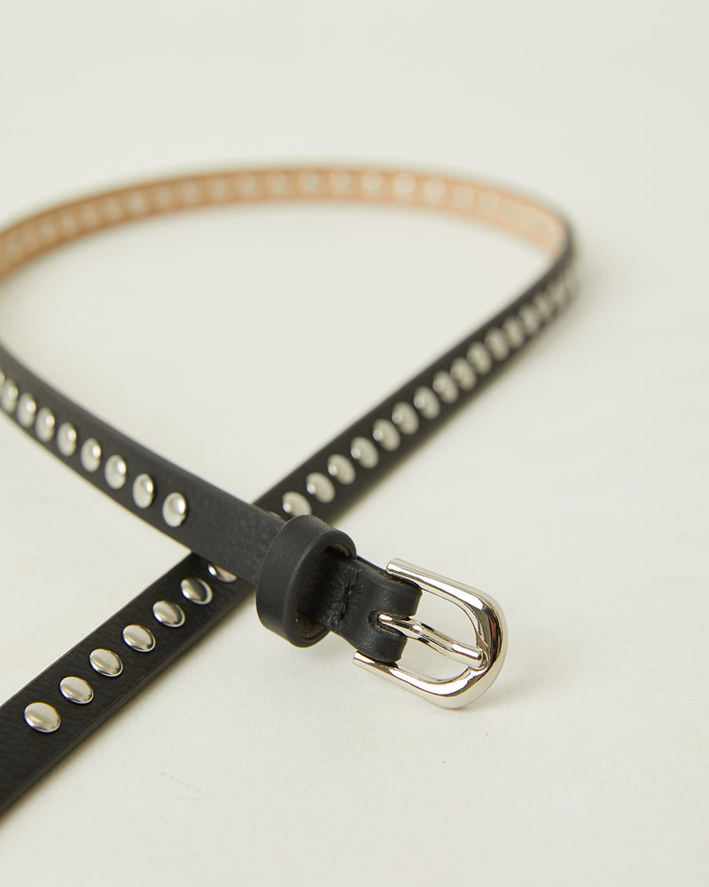 LIZ STUDDED LEATHER BELT