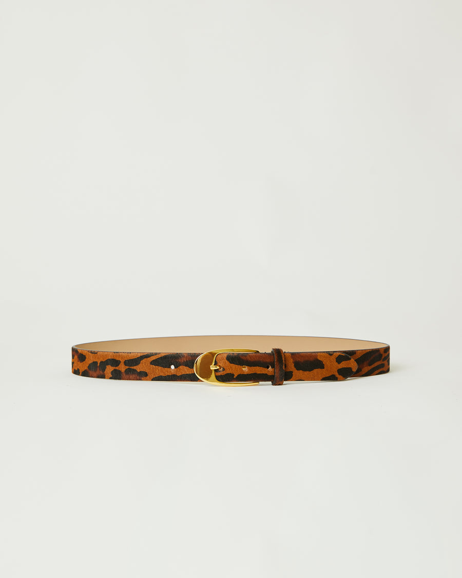 JOSHUA CALF-HAIR LEATHER BELT Dk. Leopard Gold - BELT