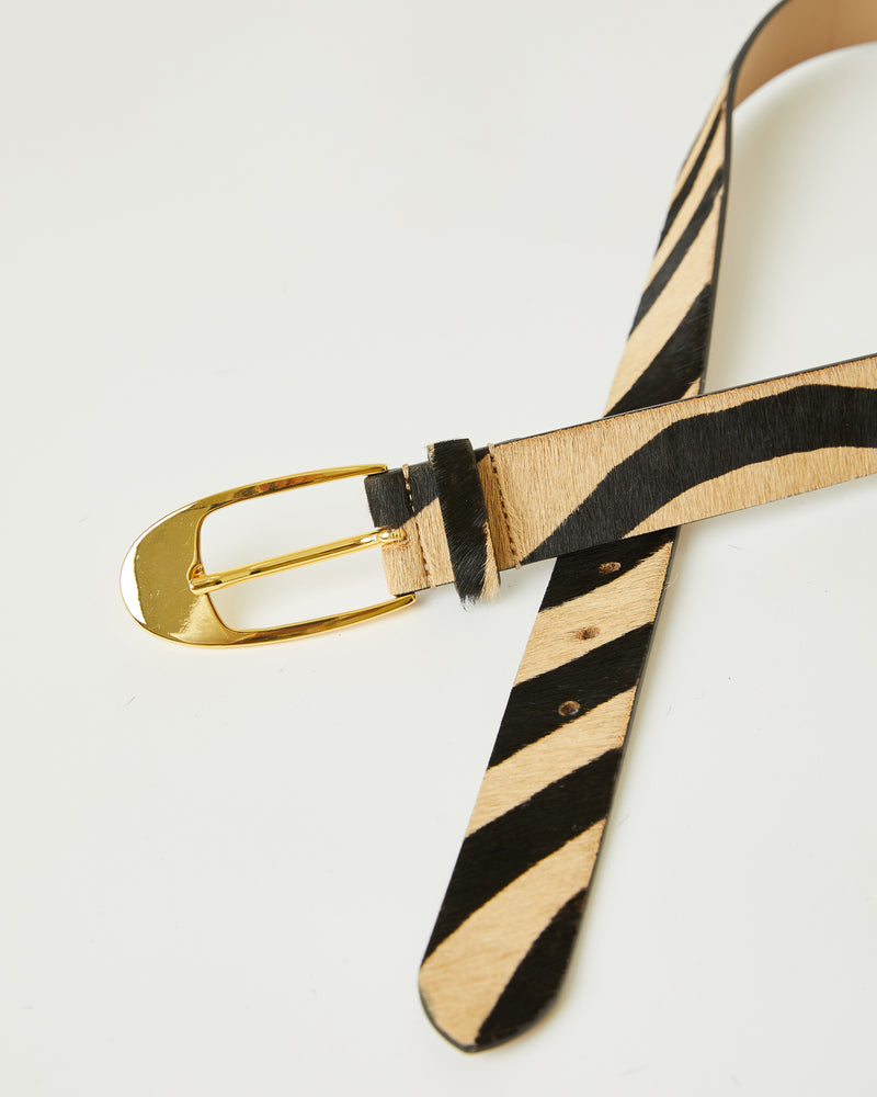 JOSHUA CALF-HAIR LEATHER BELT - BELT
