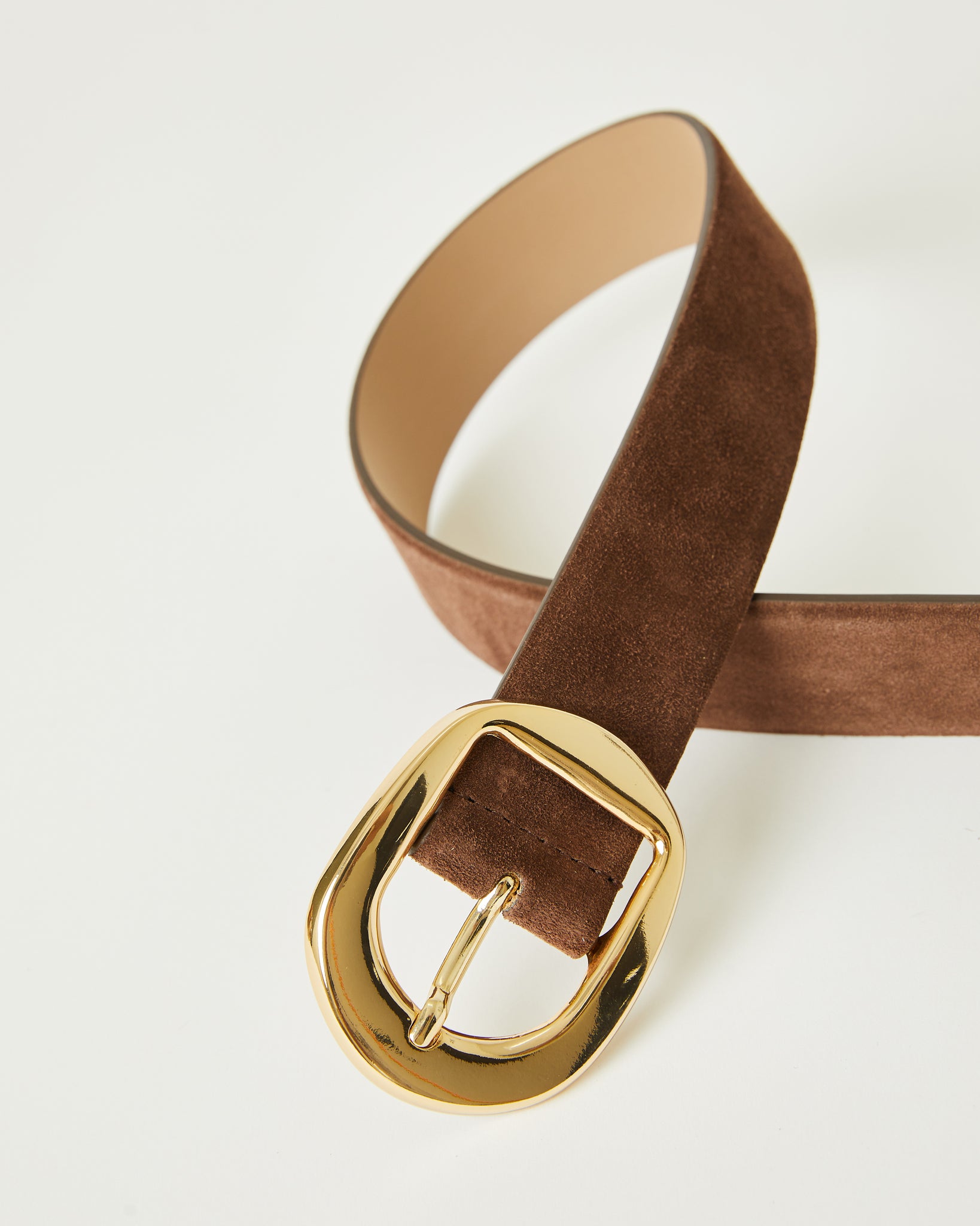 B-LOW THE BELT Greyson Mini Suede Chocolate Belt main image 0