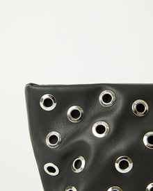 GIA GROMMET LEATHER CLUTCH