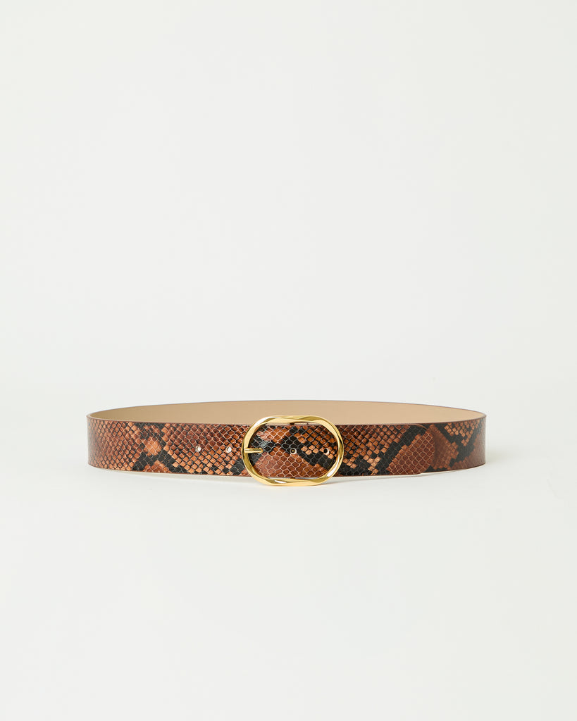 KYRA PYTHON LEATHER BELT
