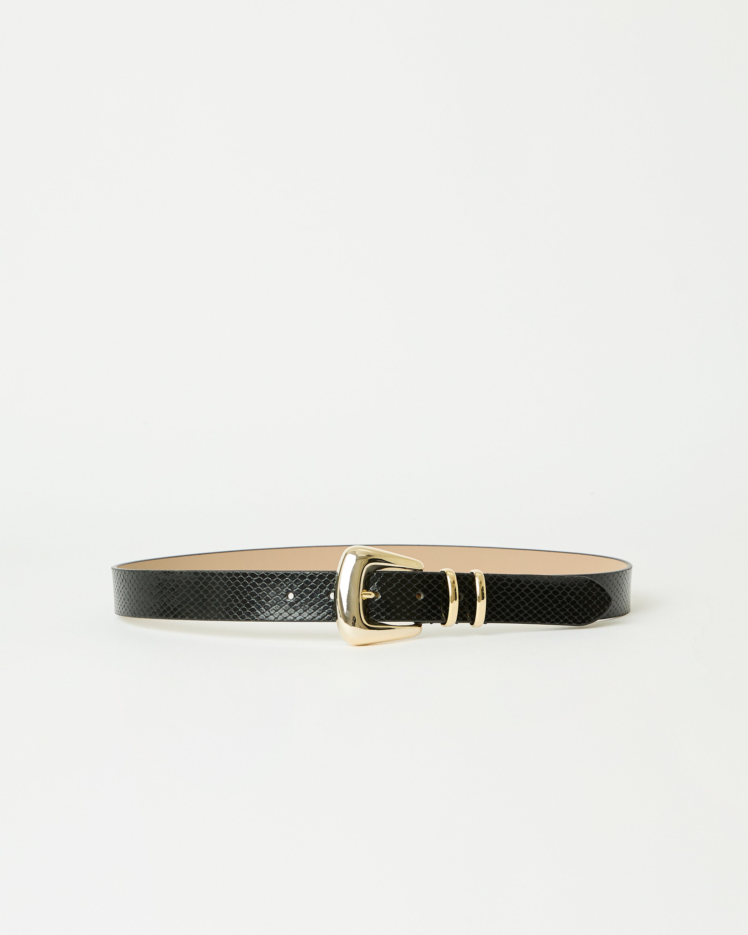 MILAN PYTHON LEATHER BELT