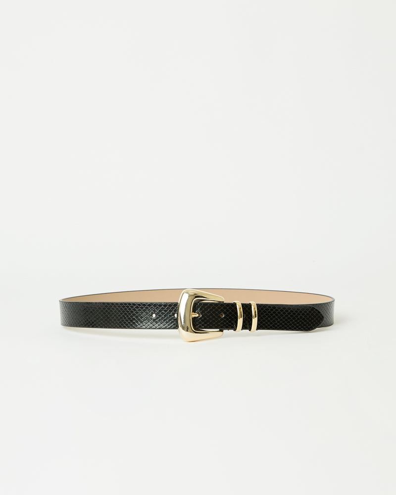 MILAN PYTHON LEATHER BELT