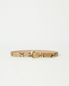 MILAN PYTHON LEATHER BELT