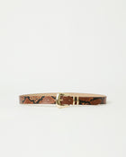 MILAN PYTHON LEATHER BELT