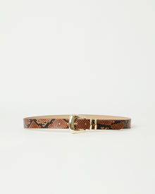 MILAN PYTHON LEATHER BELT