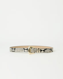MILAN PYTHON LEATHER BELT