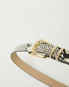 MILAN PYTHON LEATHER BELT