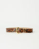 KODA PYTHON LEATHER BELT Cognac Gold - BELT