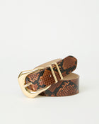 KODA PYTHON LEATHER BELT - BELT