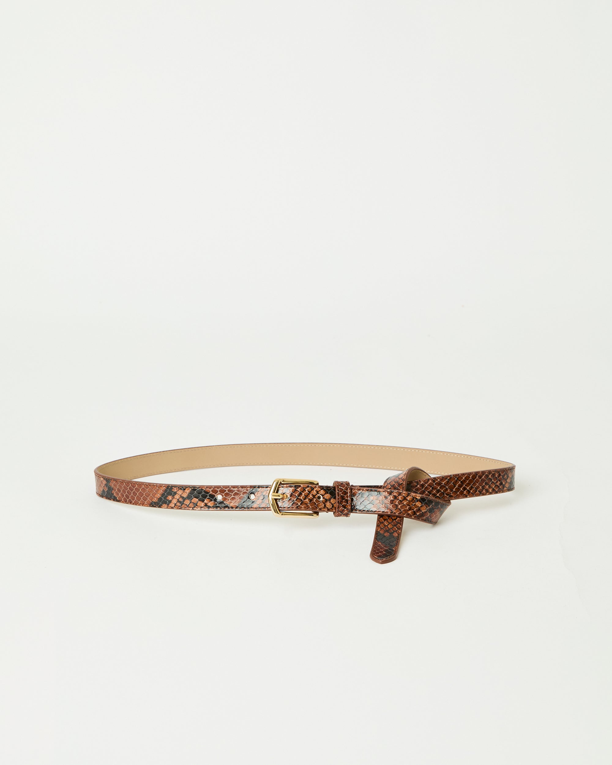 CALVIN PYTHON LEATHER BELT