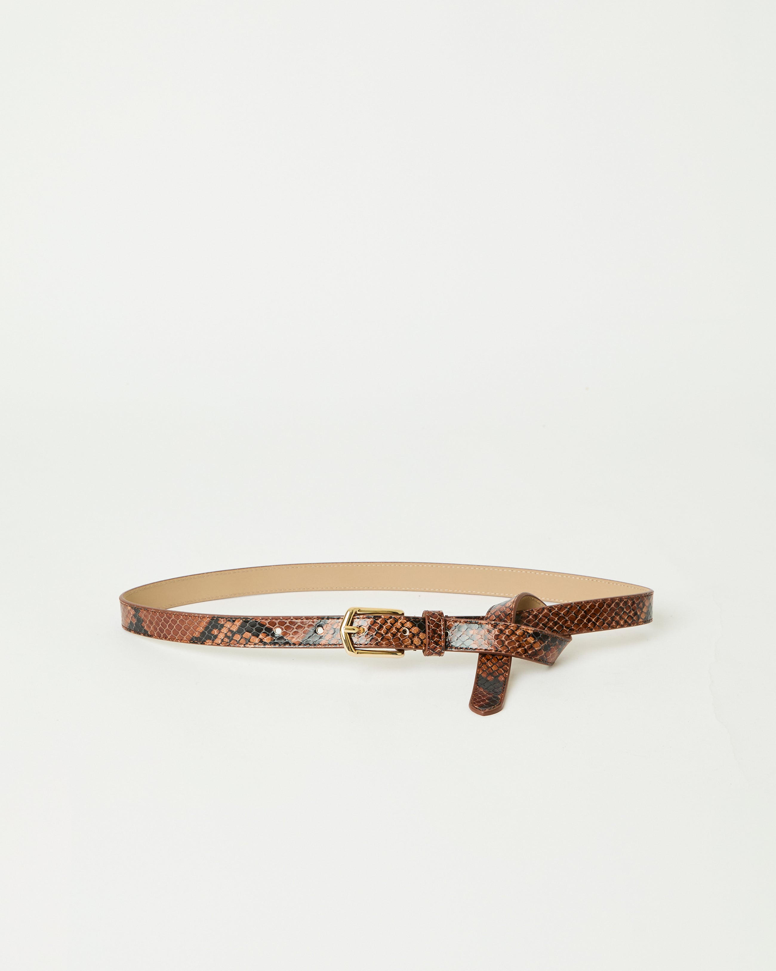 CALVIN PYTHON LEATHER BELT