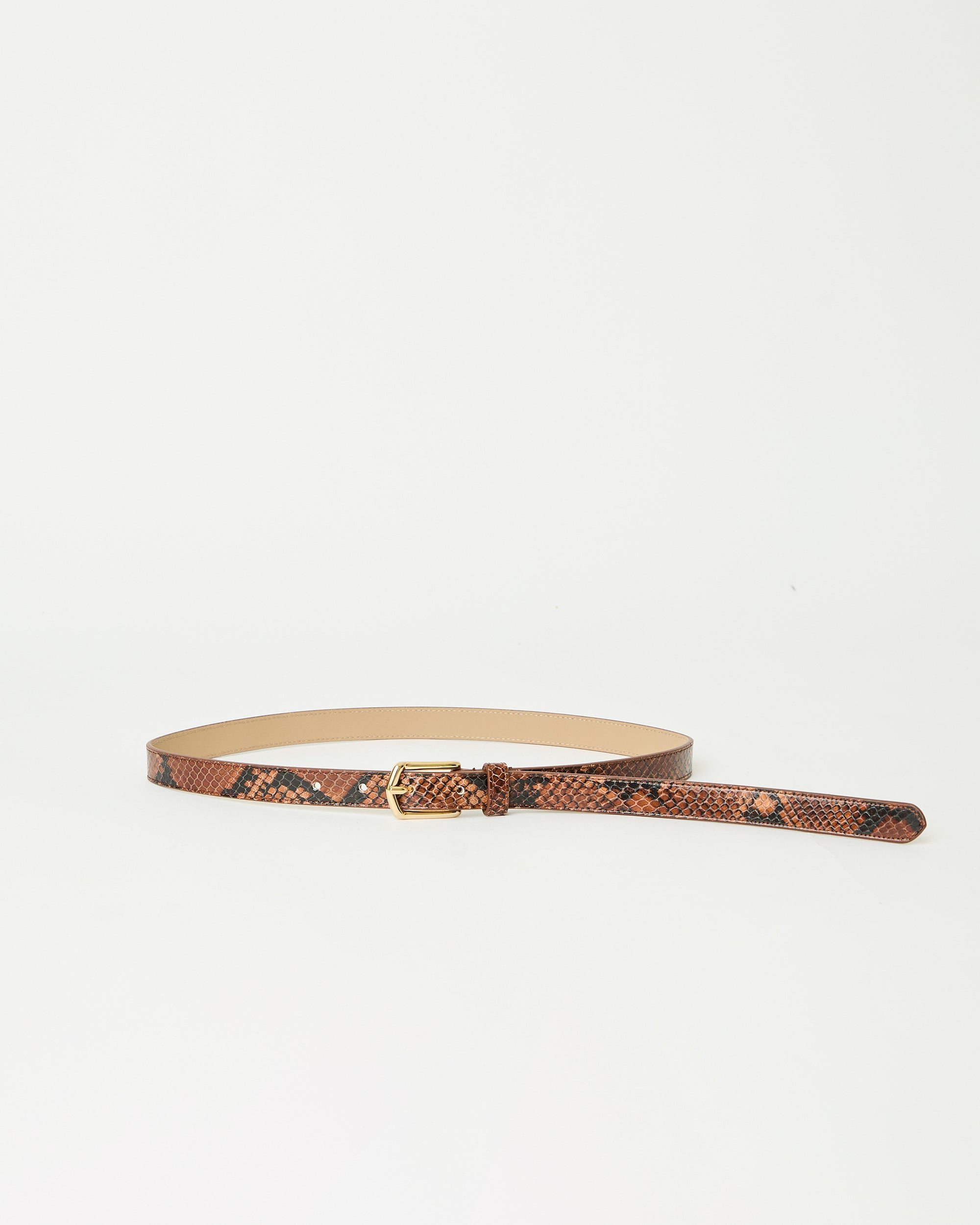 CALVIN PYTHON LEATHER BELT