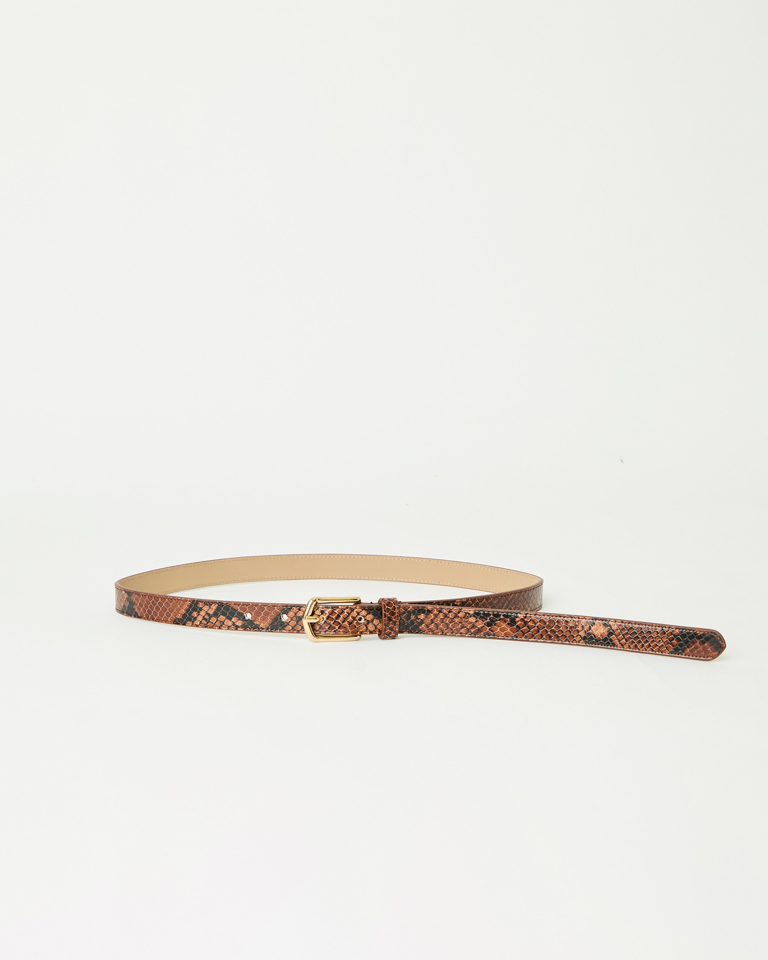 CALVIN PYTHON LEATHER BELT