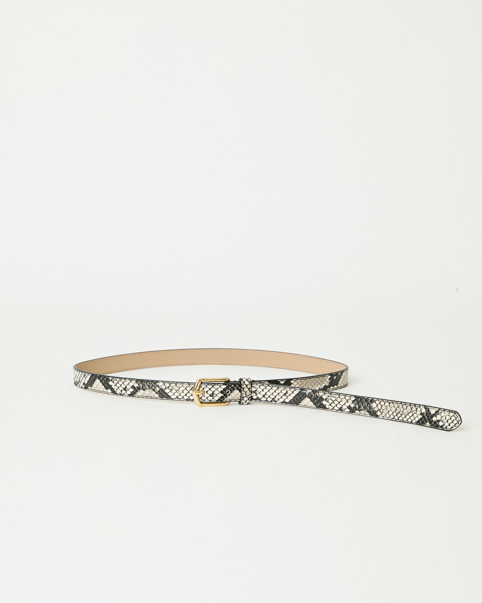 CALVIN PYTHON LEATHER BELT