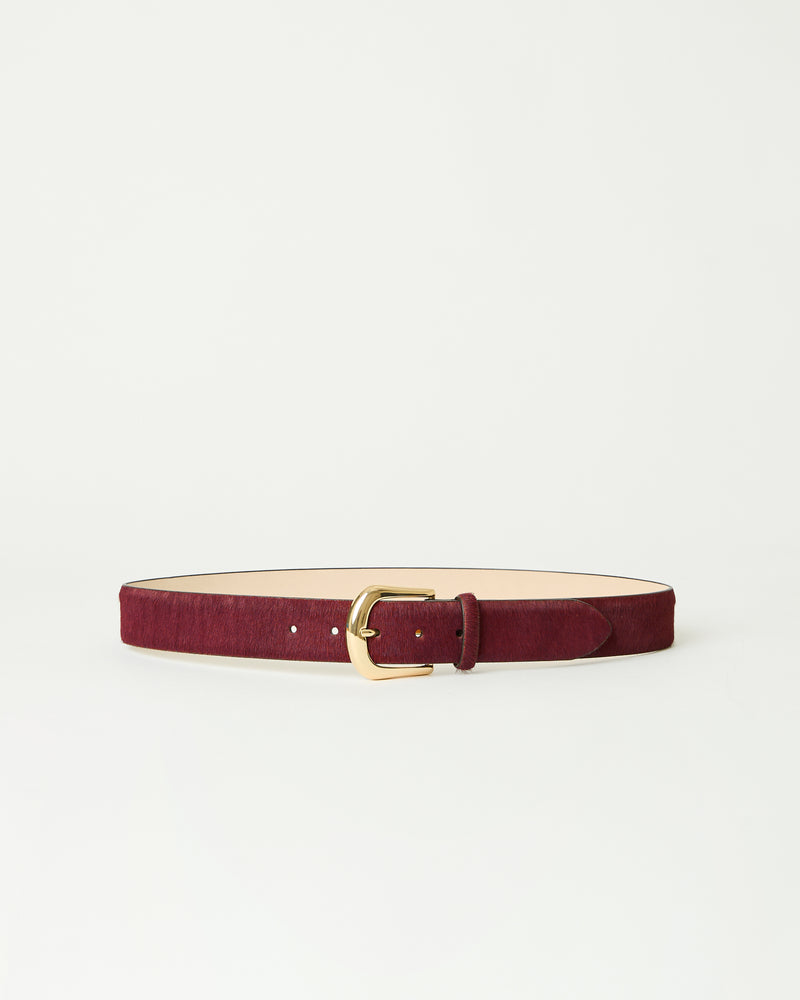 KENNEDY CALF-HAIR LEATHER BELT