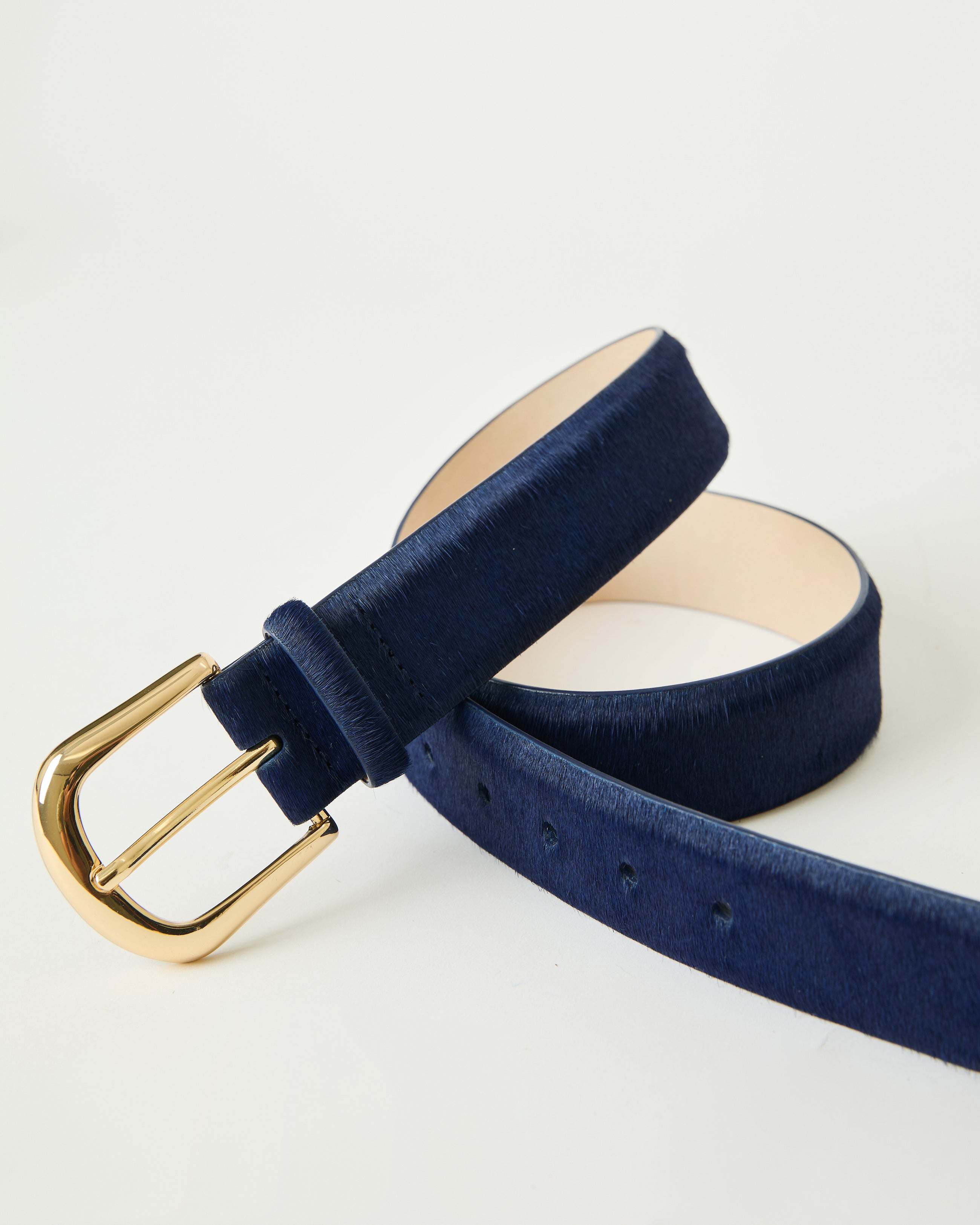 KENNEDY CALF-HAIR LEATHER BELT