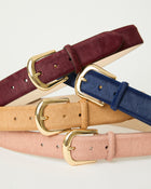 KENNEDY CALF-HAIR LEATHER BELT