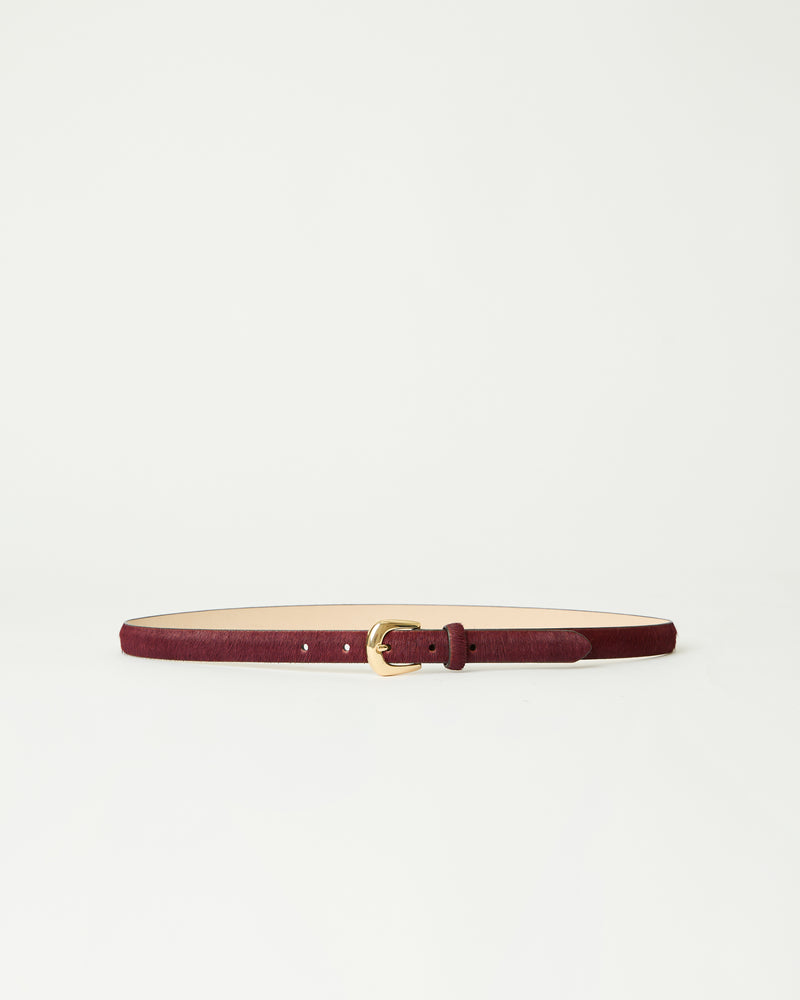 KENNEDY MINI CALF-HAIR LEATHER BELT