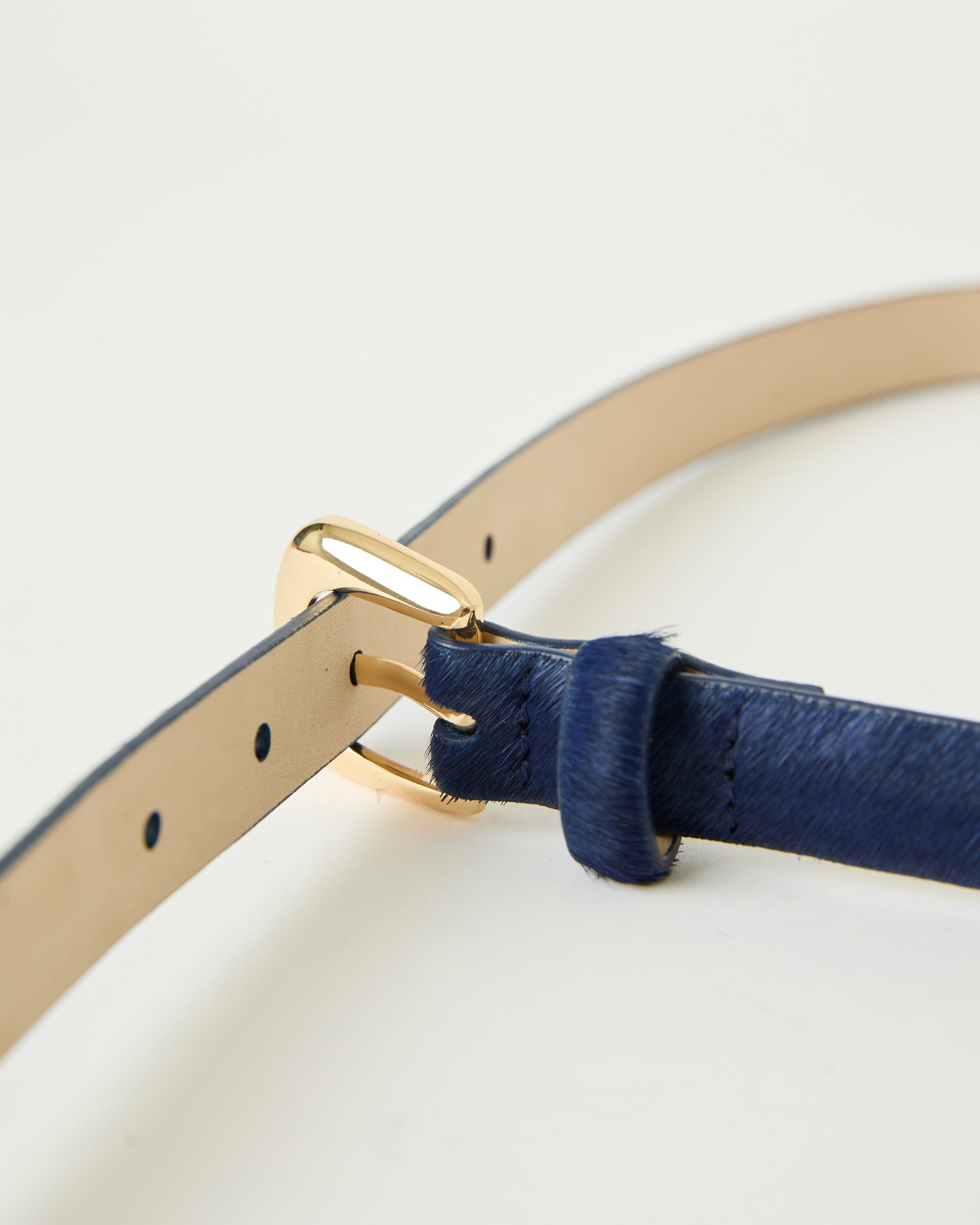 KENNEDY MINI CALF-HAIR LEATHER BELT
