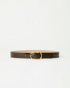 KYRA CROCO LEATHER BELT