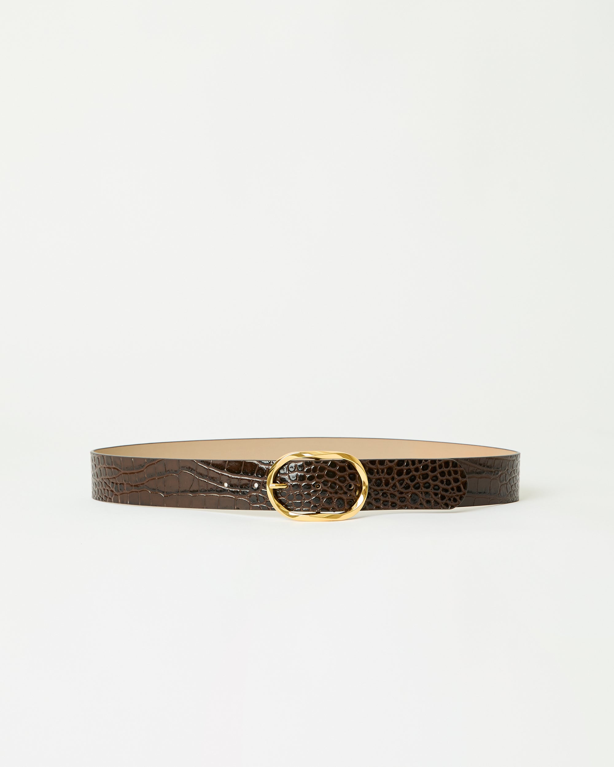 KYRA CROCO LEATHER BELT