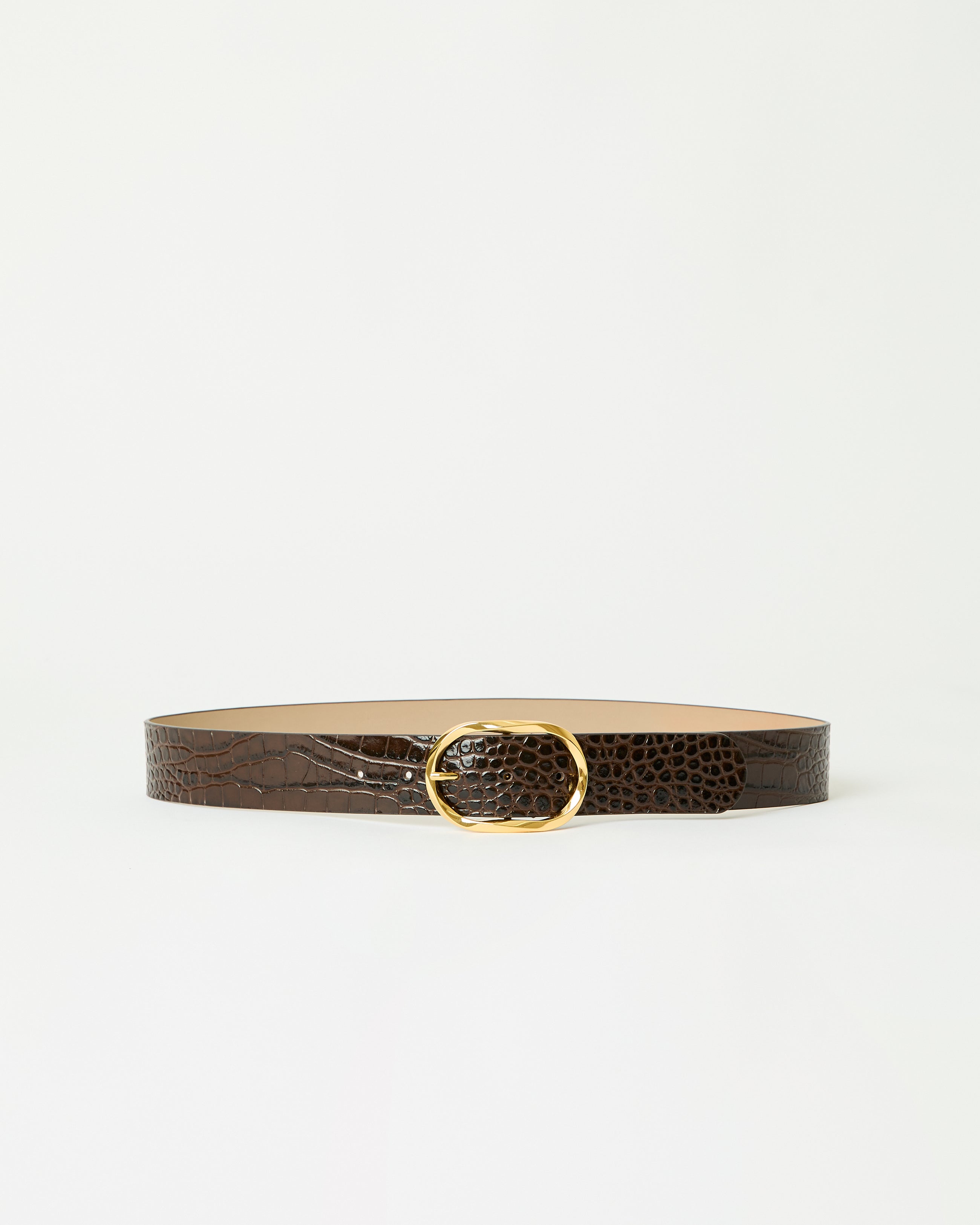 KYRA CROCO LEATHER BELT