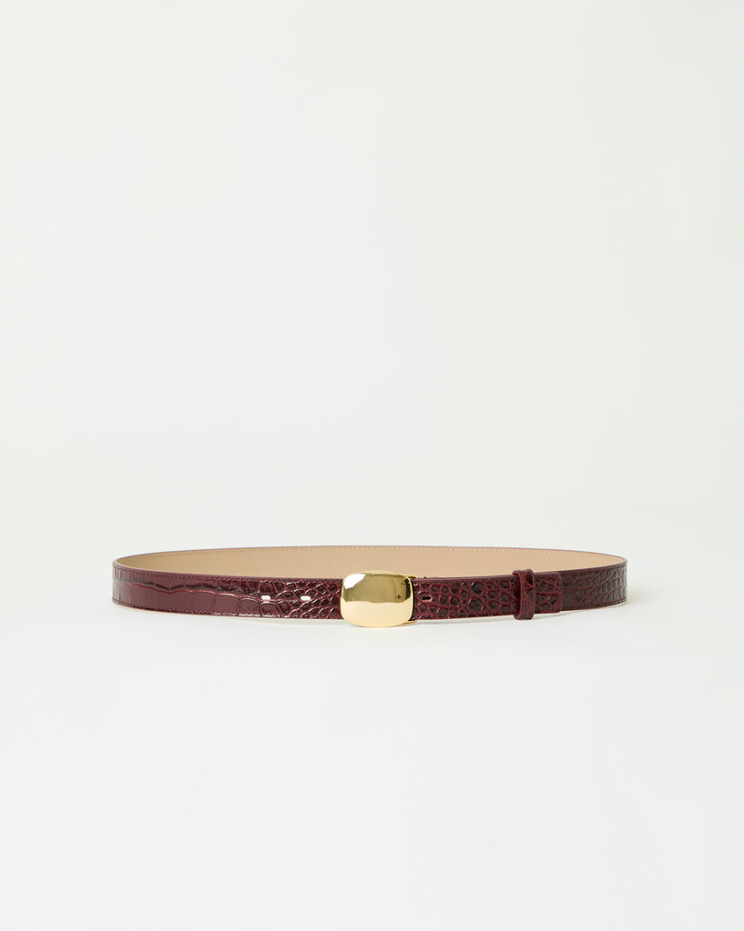JACOB CROCO LEATHER BELT