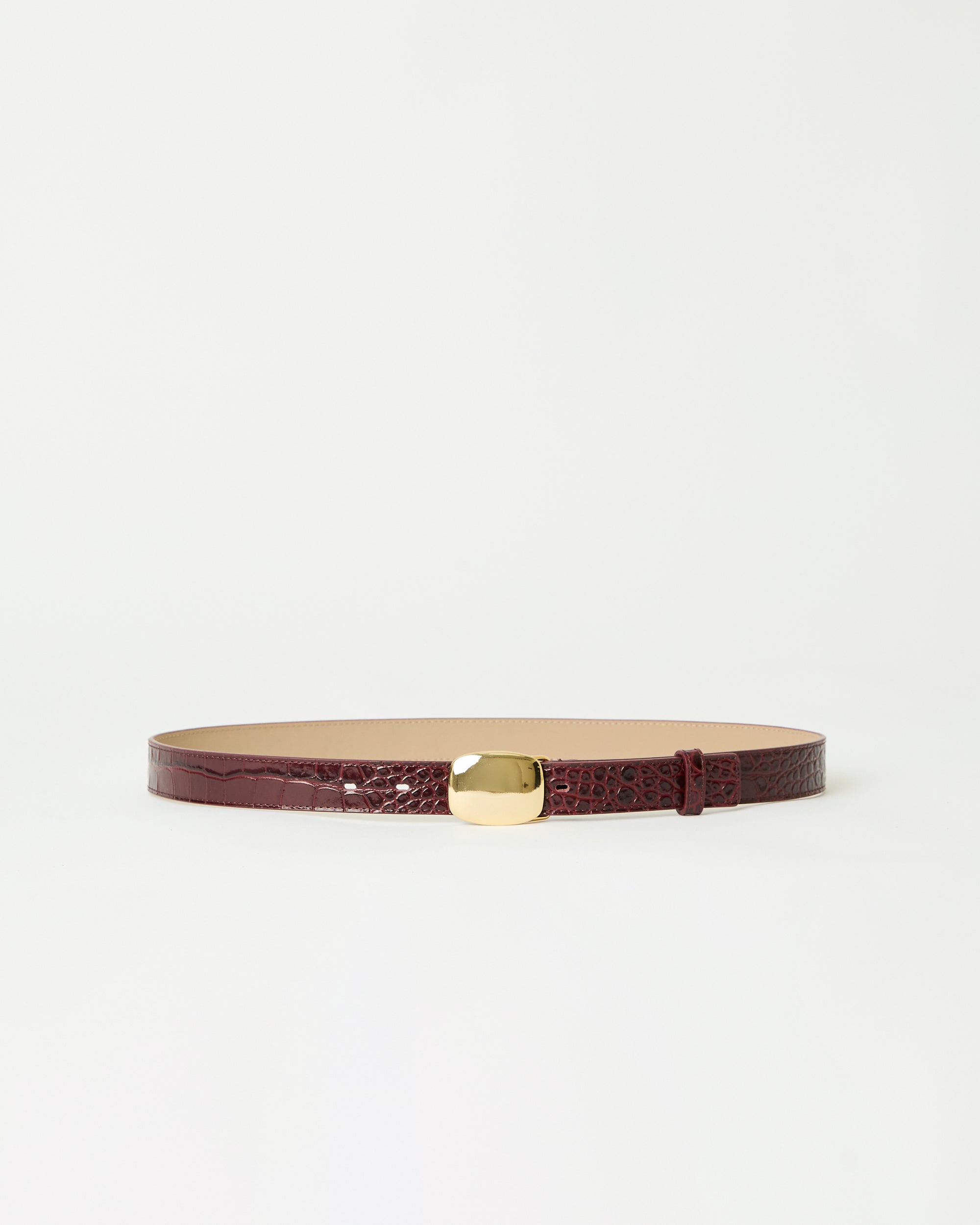 JACOB CROCO LEATHER BELT