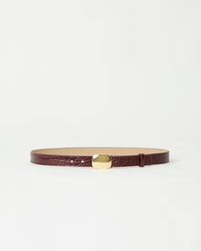 JACOB CROCO LEATHER BELT