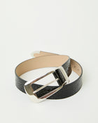 ARDEN CROCO LEATHER BELT - BELT