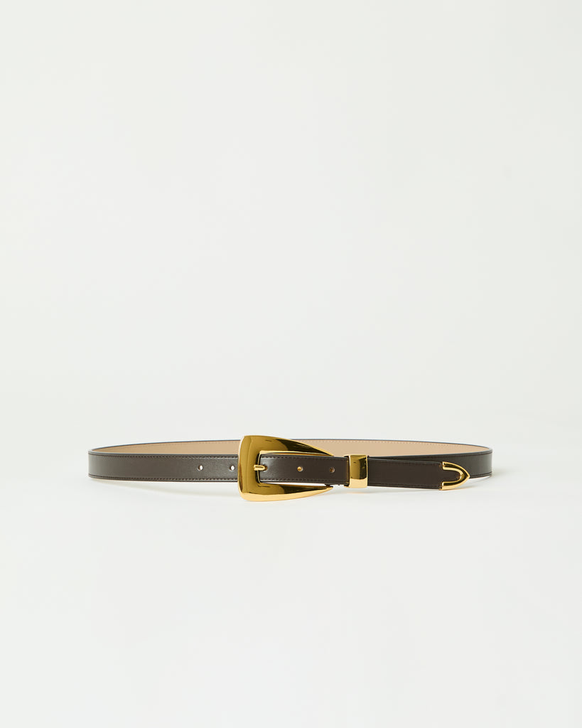 BRIAR LEATHER BELT (FINAL SALE) Espresso Gold - BELT